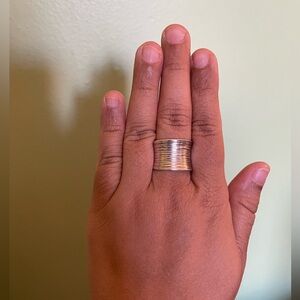 Sterling Silver Talis Cuff Ring stamped 925